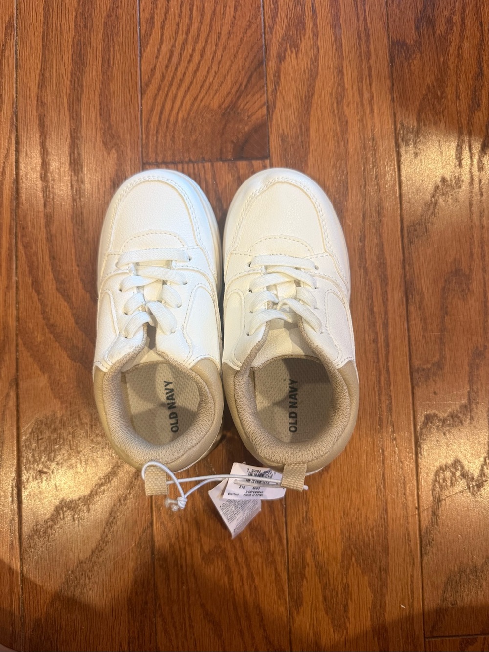 Old Navy White Kids Lace-Up Sneakers